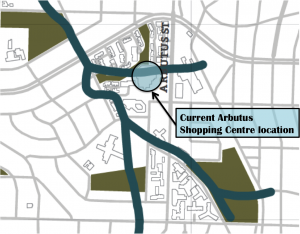 A creek running under Arbutus Shopping Centre. Image: Michelle Pollard