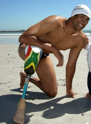 Achmat Hassiem, paralympic swimmer (South Africa)