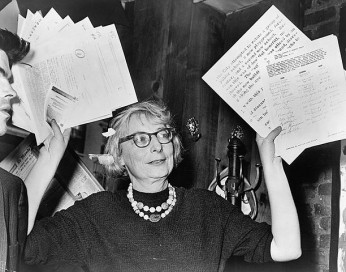 Jane Jacobs holding VPSN volunteer job descriptions