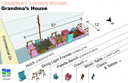 Laneway Living Room - Grandma's House Site Plan