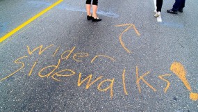 wider sidewalks